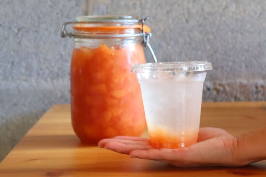 Fruit soda drink from Kinokawa, Wakayama